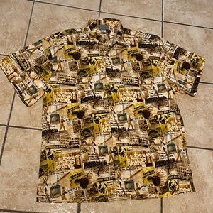 High Seas Trading co VINTAGE hawaiian Baseball XL Mens shirt Made In USA